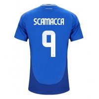 Echipament fotbal Italia Gianluca Scamacca #9 Tricou Acasa European 2024 maneca scurta